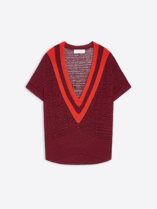 V-Neck Knit Sweater